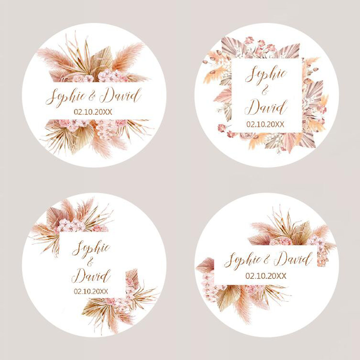 96Pcs Pampas Grass Stickers fo - Personalised Candle Label 리뷰 및 가격