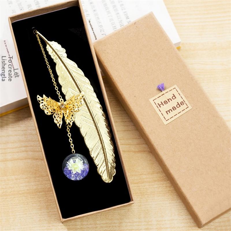 1PC Metal Bookmark Creative Im - Dried Flower Bookmark 리뷰 및 가격