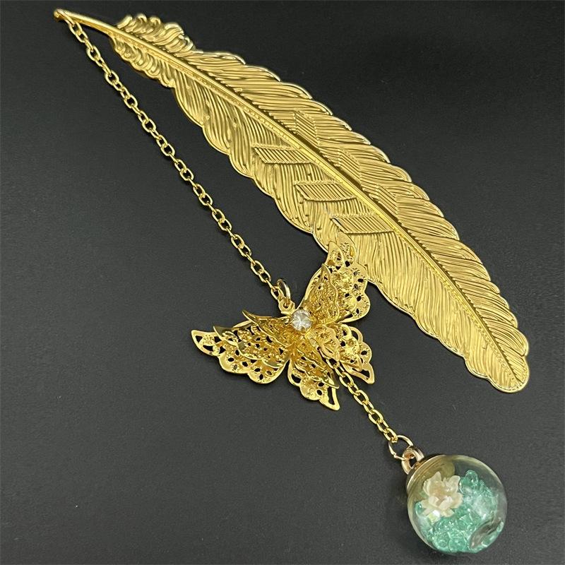 1PC Metal Bookmark Creative Im - Dried Flower Bookmark 리뷰 및 가격