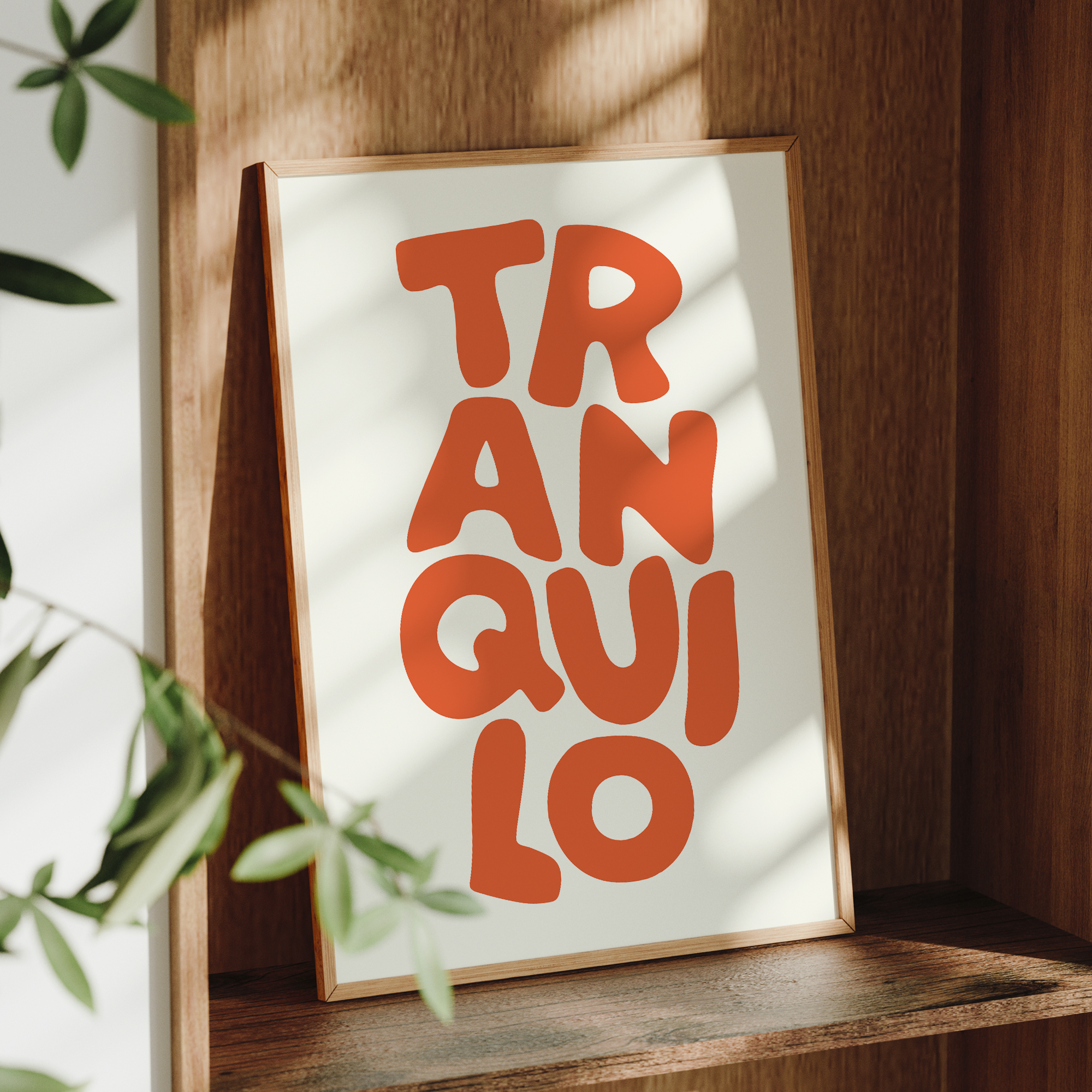 Boho Tranquilo Orange Cream Re - Custom Map Poster 리뷰 및 가격