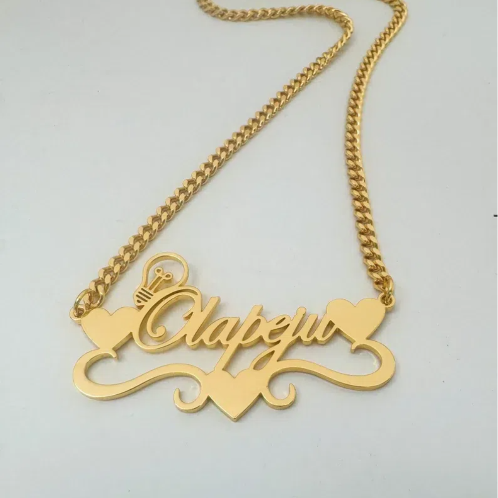 Handcrafted Gold Color Name Ne - Name Necklace Custom 리뷰 및 가격
