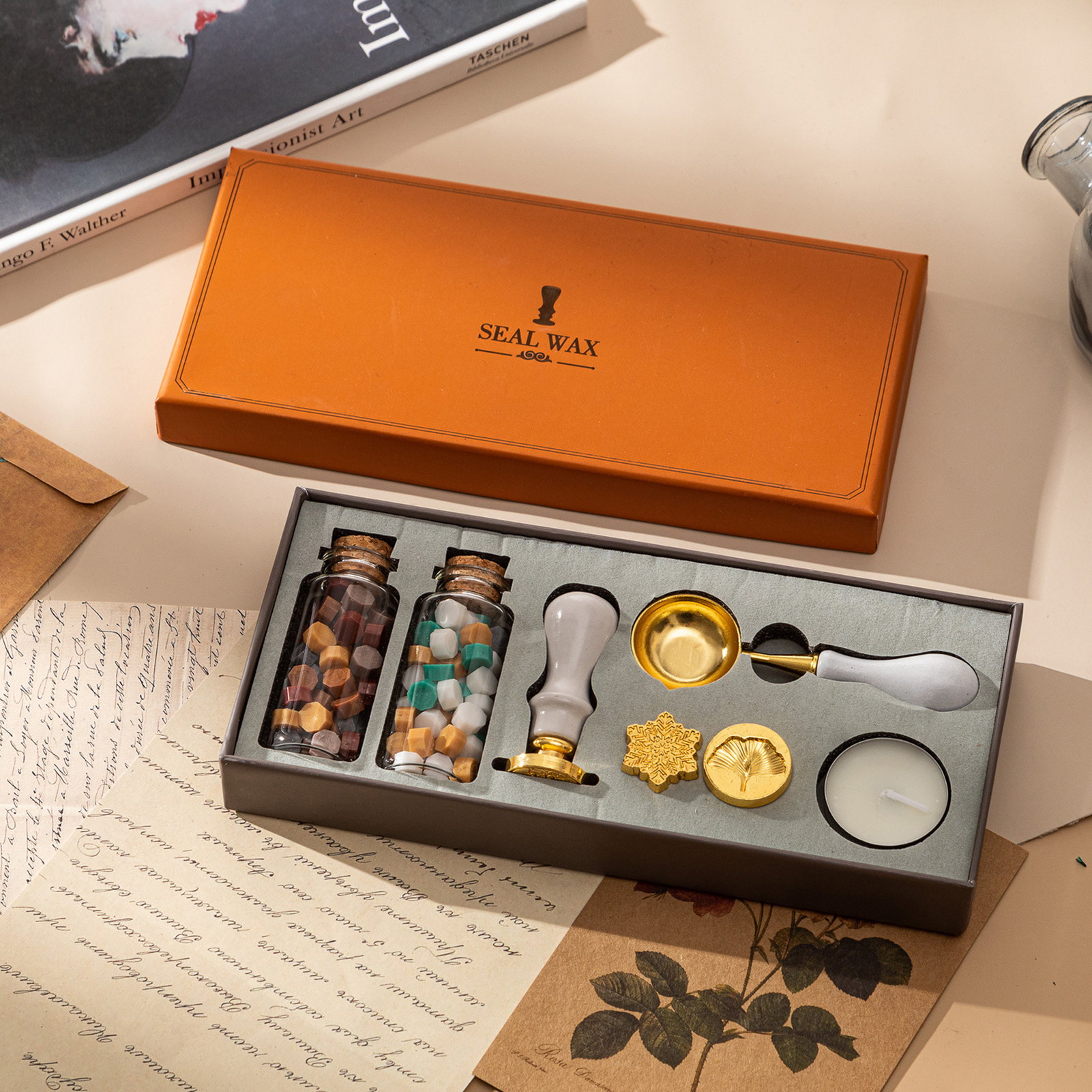 【HOT】Wax Seal Stamp Kit with 3 - Wax Seal Letter Kit 리뷰 및 가격