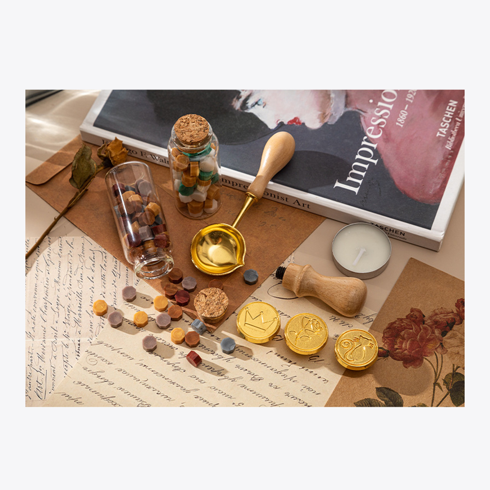 【HOT】Wax Seal Stamp Kit with 3 - Wax Seal Letter Kit 리뷰 및 가격
