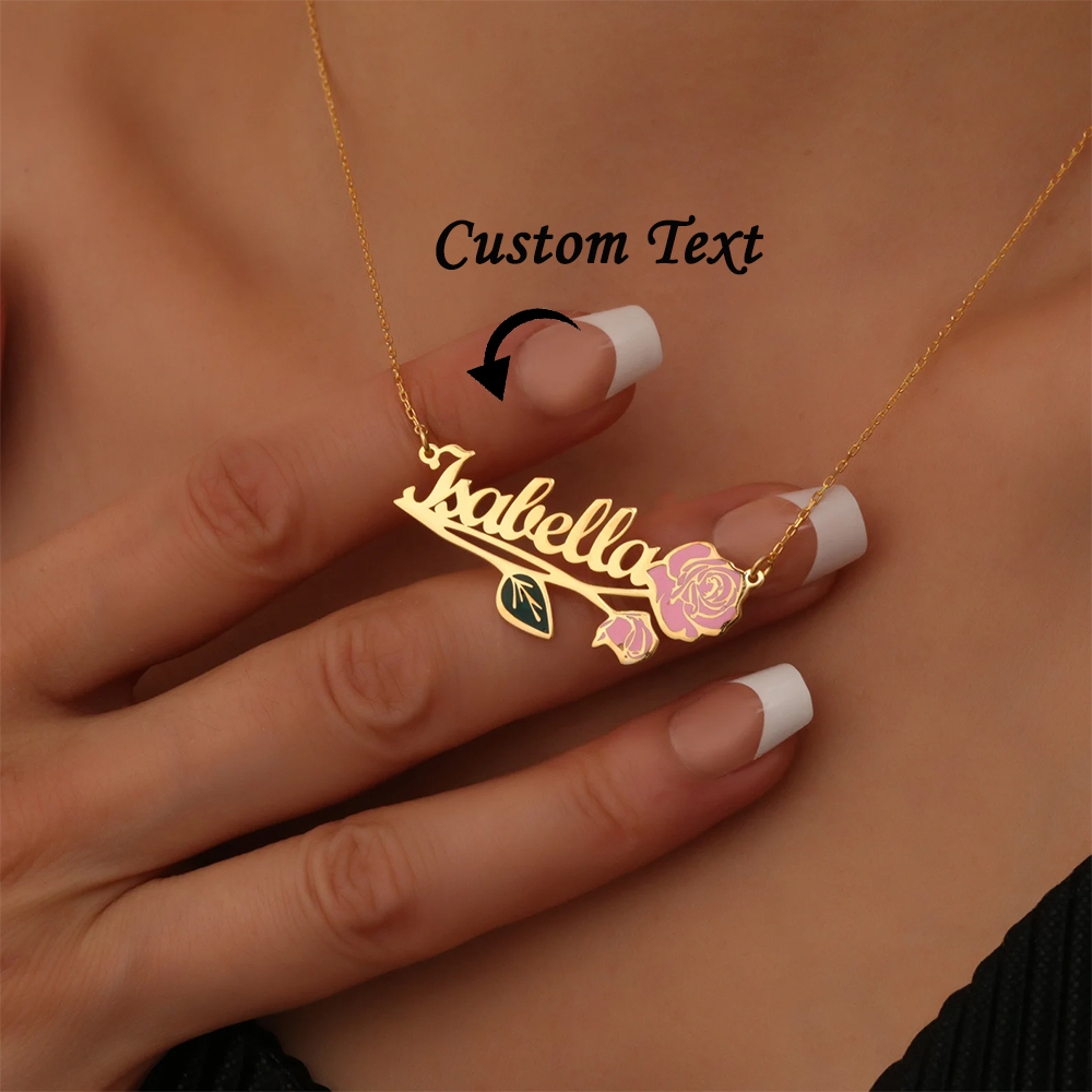Personalized Colorfuls Birth F - Name Necklace Custom 리뷰 및 가격