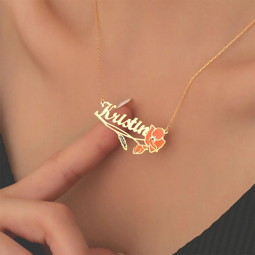 Personalized Colorfuls Birth F - Name Necklace Custom 리뷰 및 가격