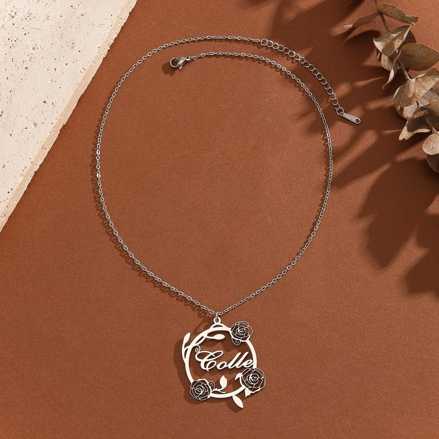 1pc Custom Rose Flower Name Ne - Name Necklace Custom 리뷰 및 가격