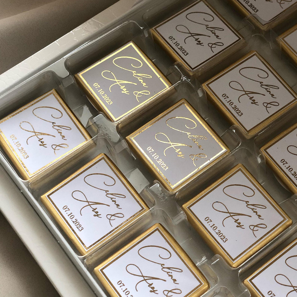 50pcs Wedding Chocolate Packin - Personalised Candle Label 리뷰 및 가격