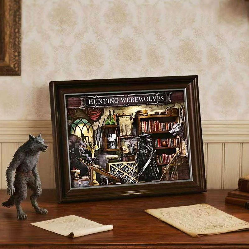 DIY 3D Wooden Book Nook Kit Mi - Engraved Wood Frame 리뷰 및 가격