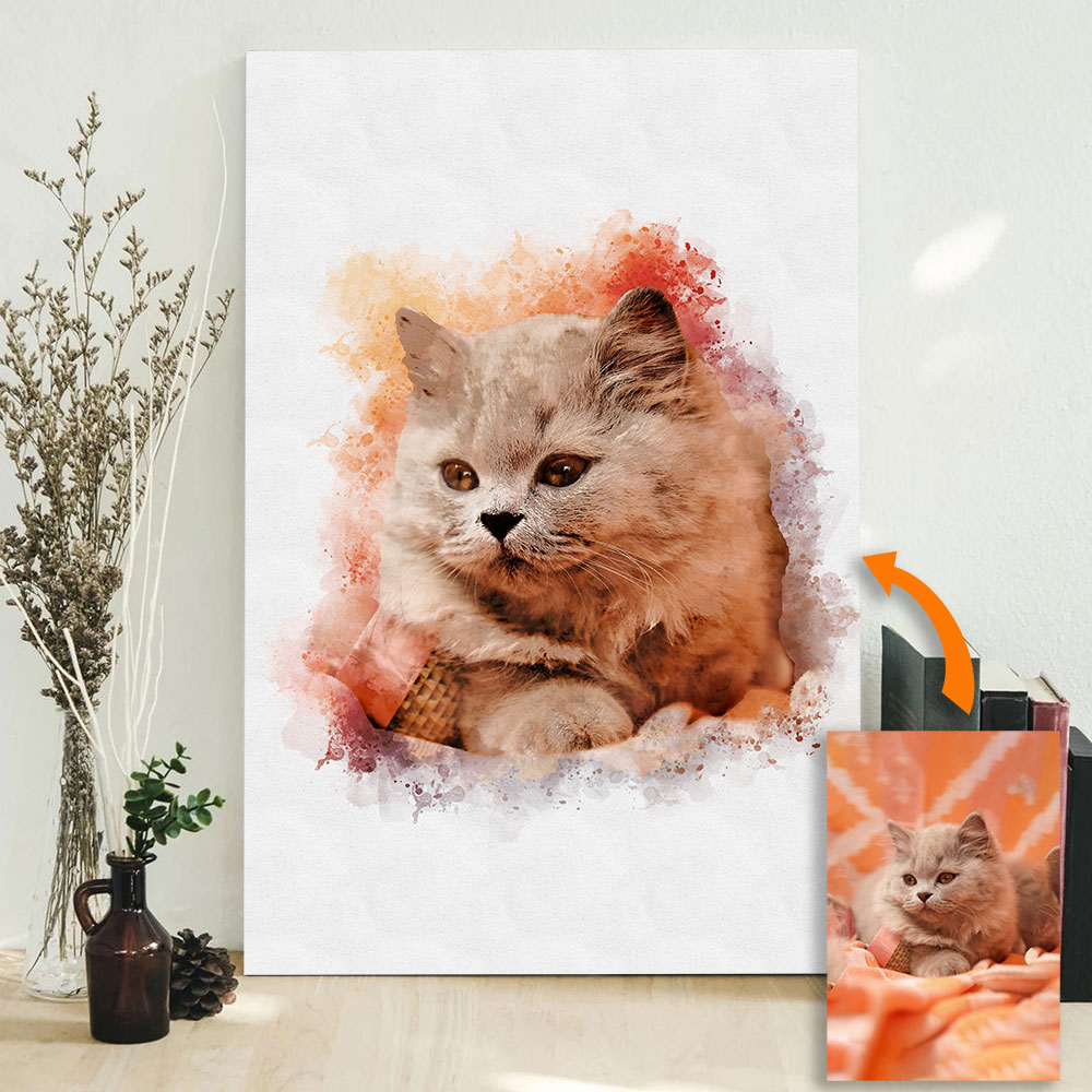 Custom Pet Portrait from Photo - Pet Portrait Custom 리뷰 및 가격
