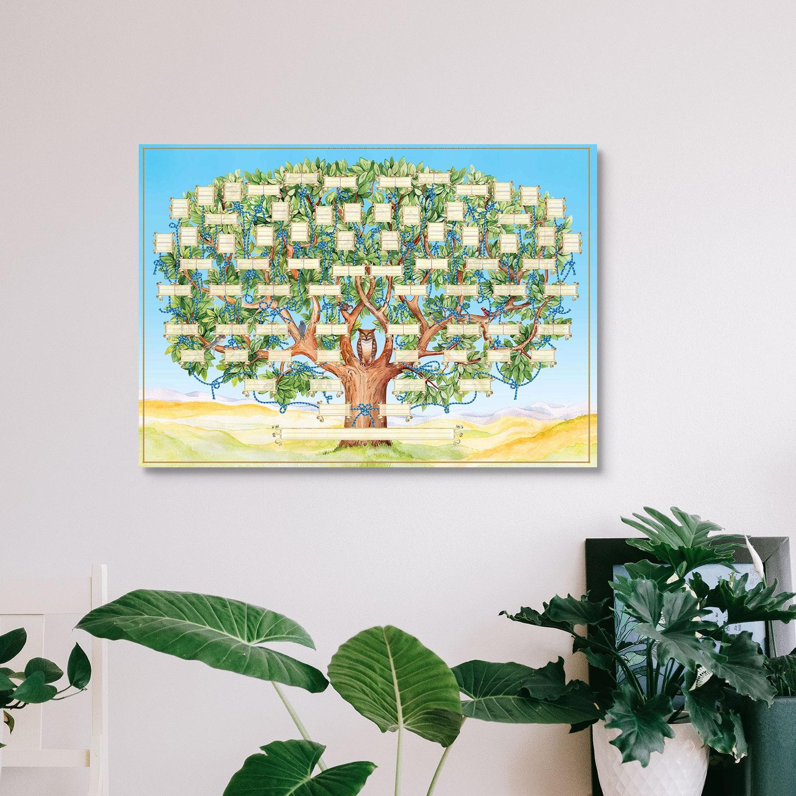 Fillable Family tree diagram C - Family Tree Print 리뷰 및 가격