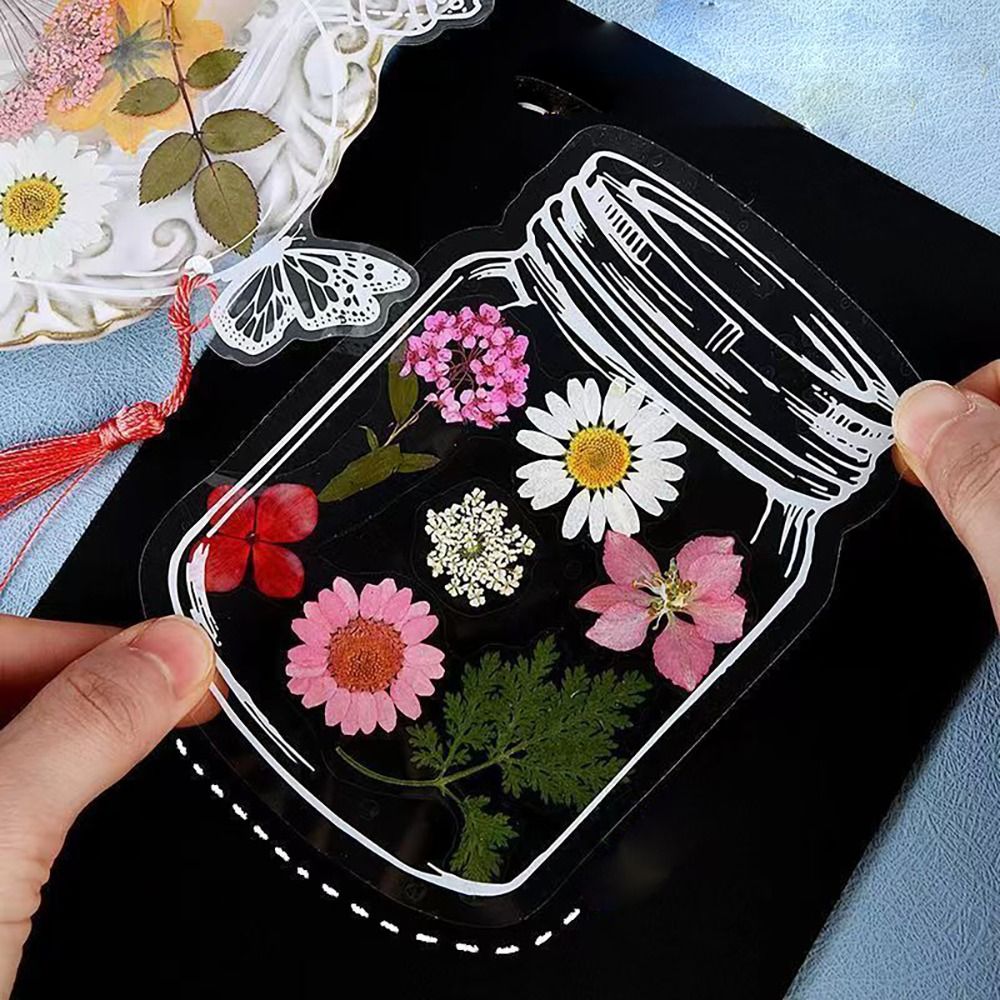 Glassware Shape Bookmarks Stic - Dried Flower Bookmark 리뷰 및 가격