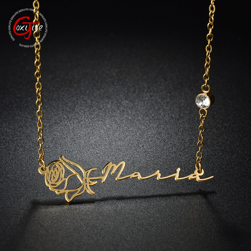 Goxijite Customized Rose Neckl - Birth Flower Necklace 리뷰 및 가격