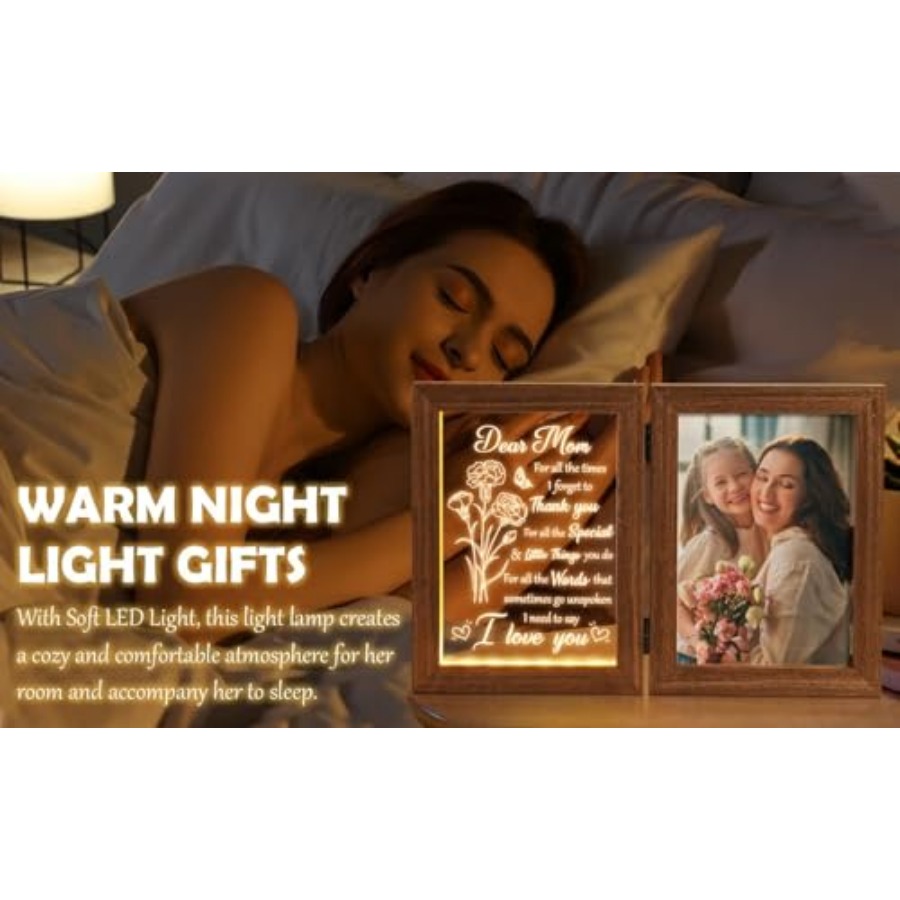 Mom Gifts from Daughters Son C - Engraved Wood Frame 리뷰 및 가격