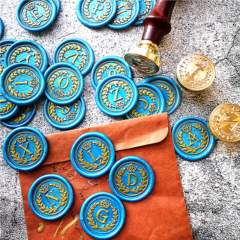 26 Letter A - Z crown Wax Seal - Wax Seal Letter Kit 리뷰 및 가격