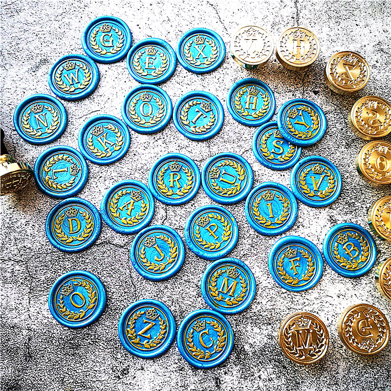26 Letter A - Z crown Wax Seal - Wax Seal Letter Kit 리뷰 및 가격