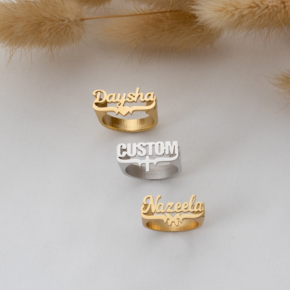 Customized Name Rings, Persona - Initial Ring Custom 리뷰 및 가격