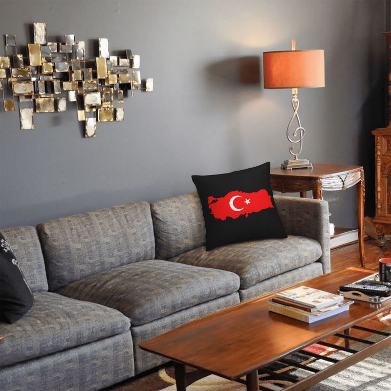 Custom Turkey Flag Map Pillow  - Custom Star Map 리뷰 및 가격