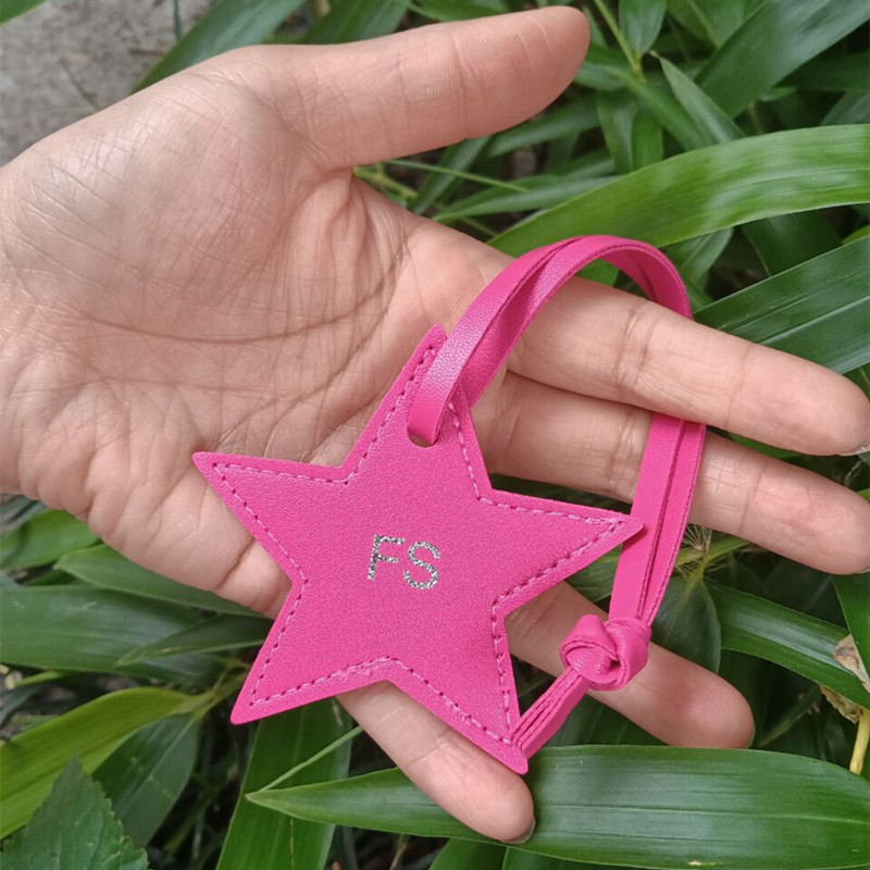 1PCS Free initials five pointe - Monogram Keychain Leather 리뷰 및 가격