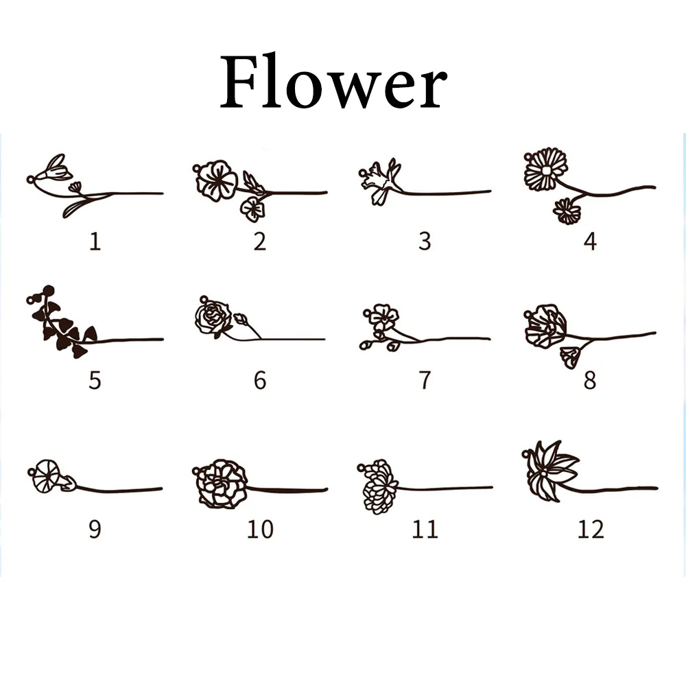 Haiyufly Personalized Custom N - Birth Flower Necklace 리뷰 및 가격
