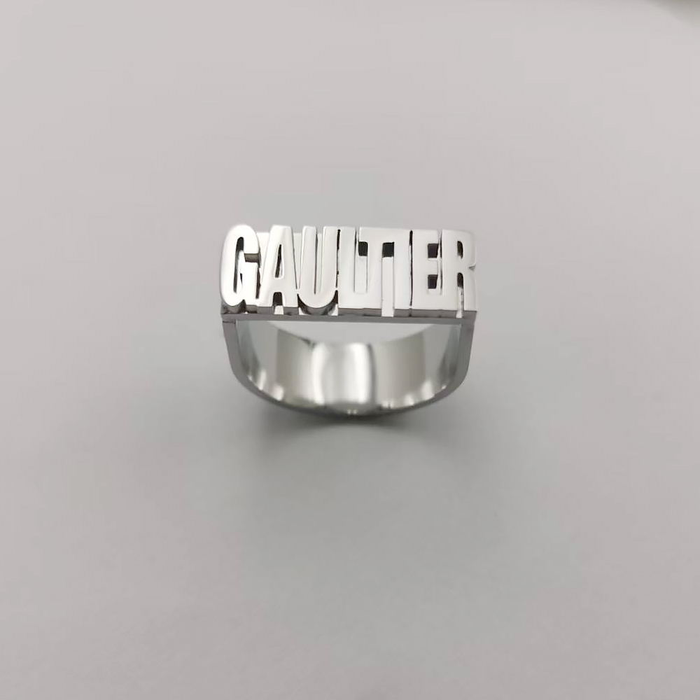 Custom Gold Gothic Rings for M - Initial Ring Custom 리뷰 및 가격