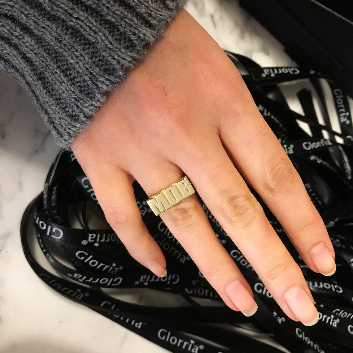 Custom Gold Gothic Rings for M - Initial Ring Custom 리뷰 및 가격