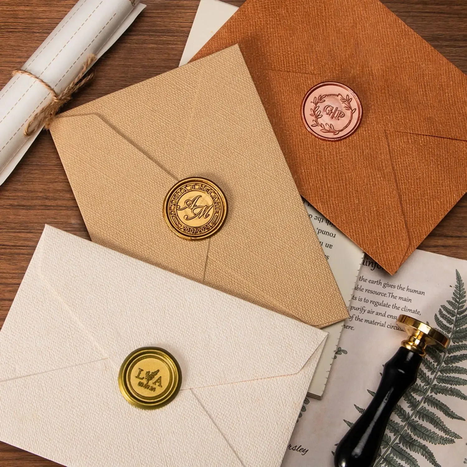 Custom Wax Seal Stamp Kit Doub - Wax Seal Letter Kit 리뷰 및 가격