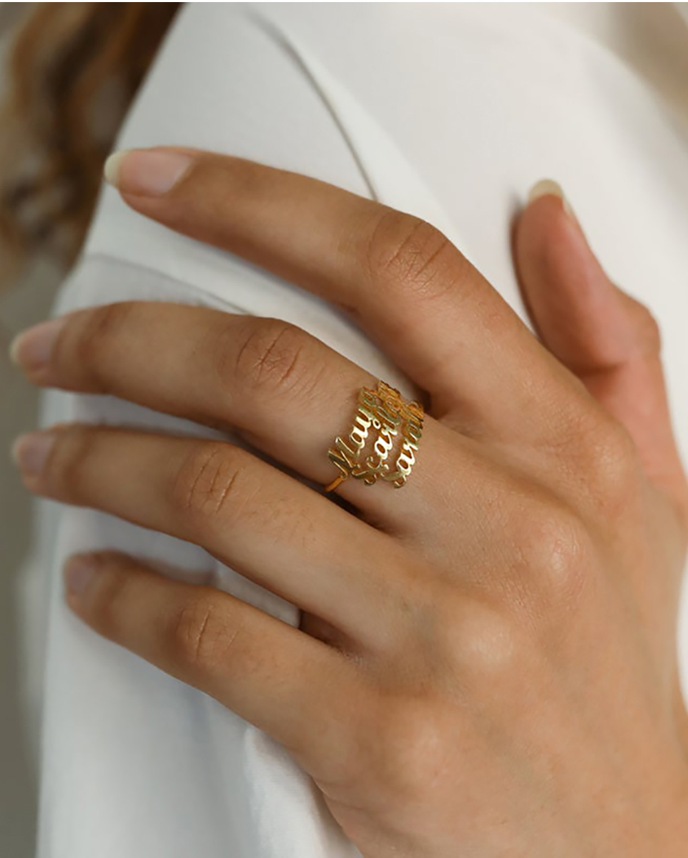 Personalized Custom  Name Ring - Initial Ring Custom 리뷰 및 가격