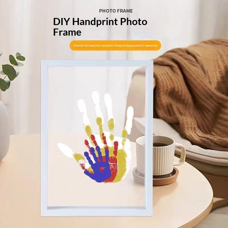 1 Set Family Handprint Photo F - Engraved Wood Frame 리뷰 및 가격