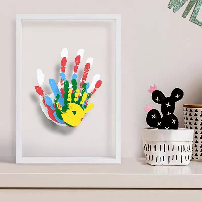 1 Set Family Handprint Photo F - Engraved Wood Frame 리뷰 및 가격