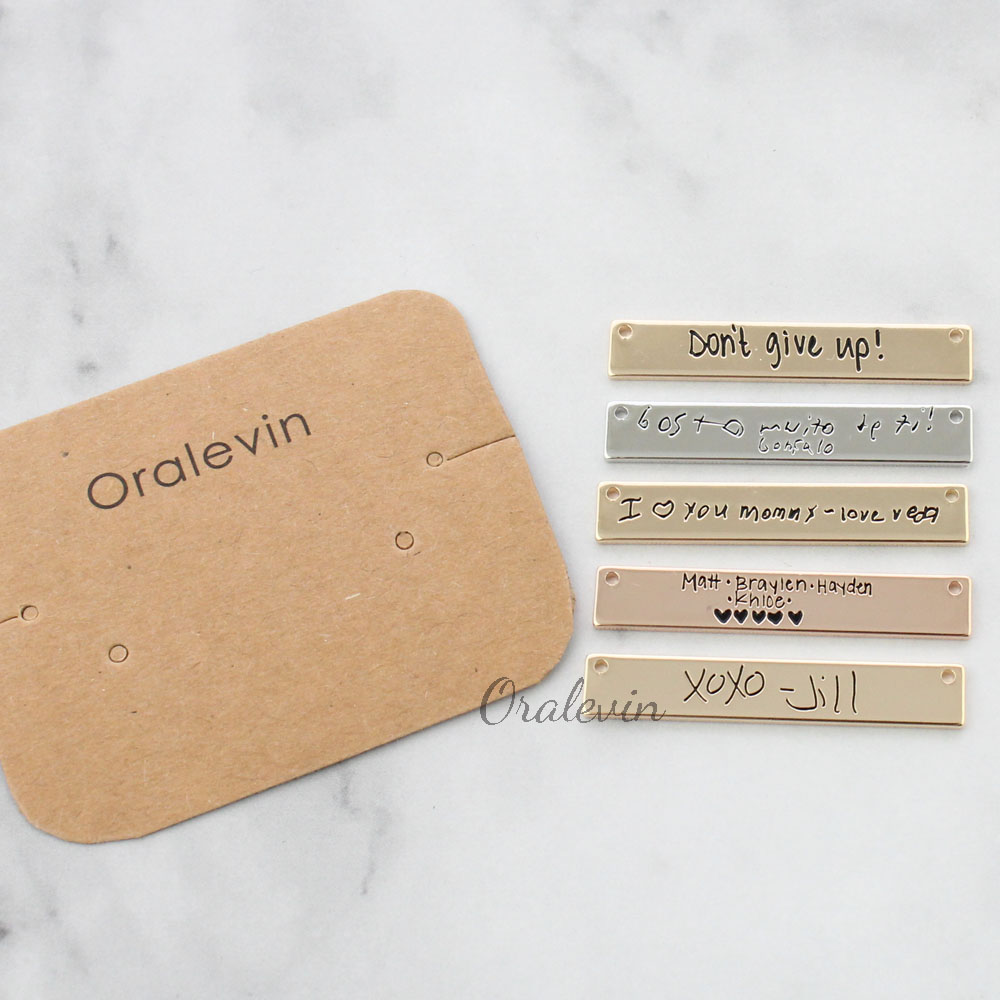 Personalized Custom Actual Han - Handwriting Necklace Bar 리뷰 및 가격