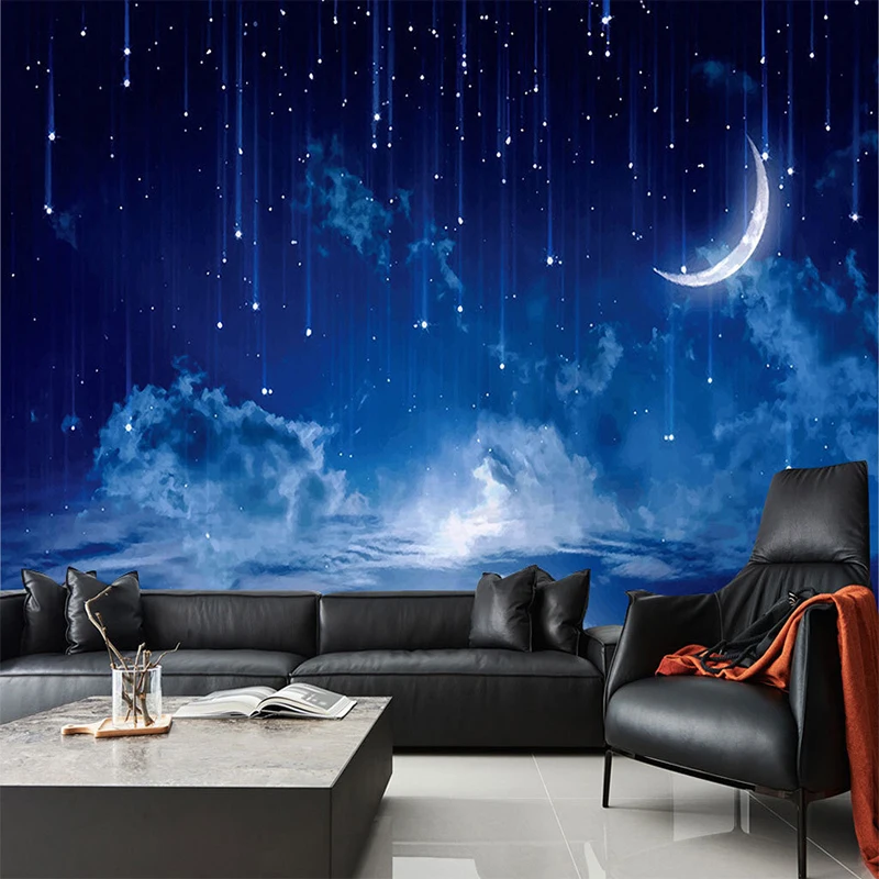 Mural Wallpaper Custom Blue Ni - Custom Night Sky 리뷰 및 가격