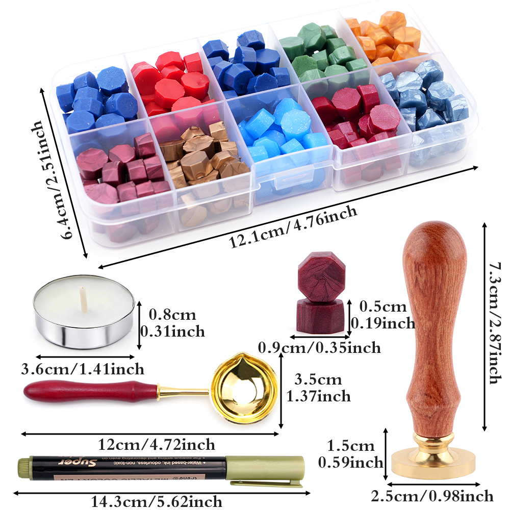 Alphabet Wax Seal Stamp Set -  - Wax Seal Letter Kit 리뷰 및 가격