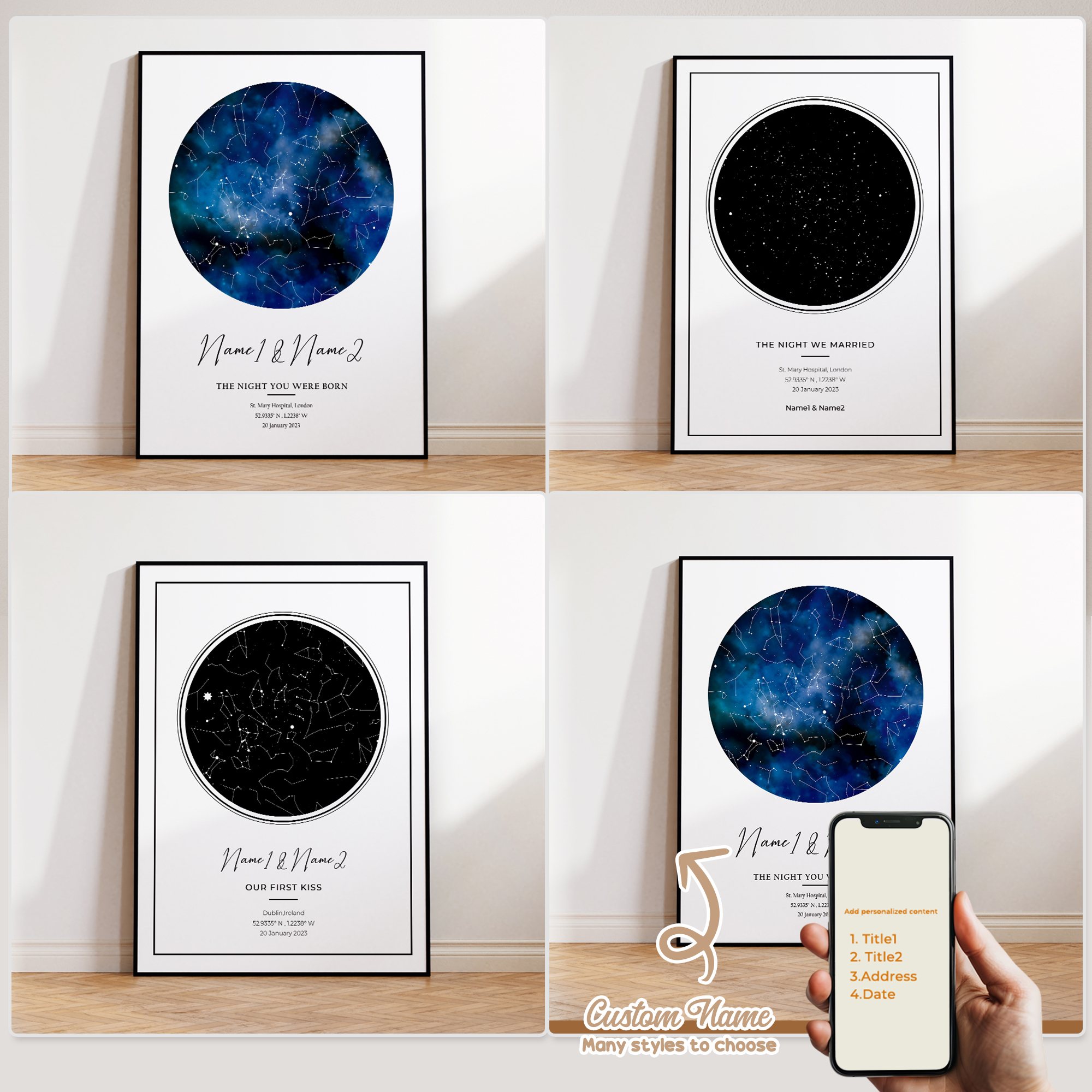 Modern Custom Personalized Nig - Custom Map Poster 리뷰 및 가격