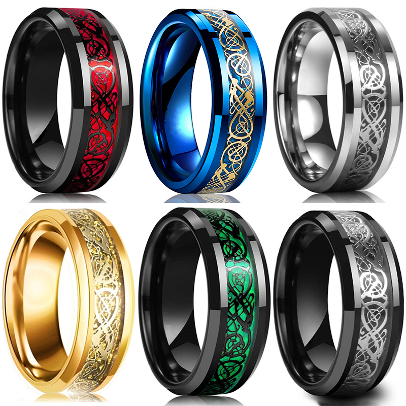 Fashion 8mm Men's Stainless St - Initial Ring Custom 리뷰 및 가격