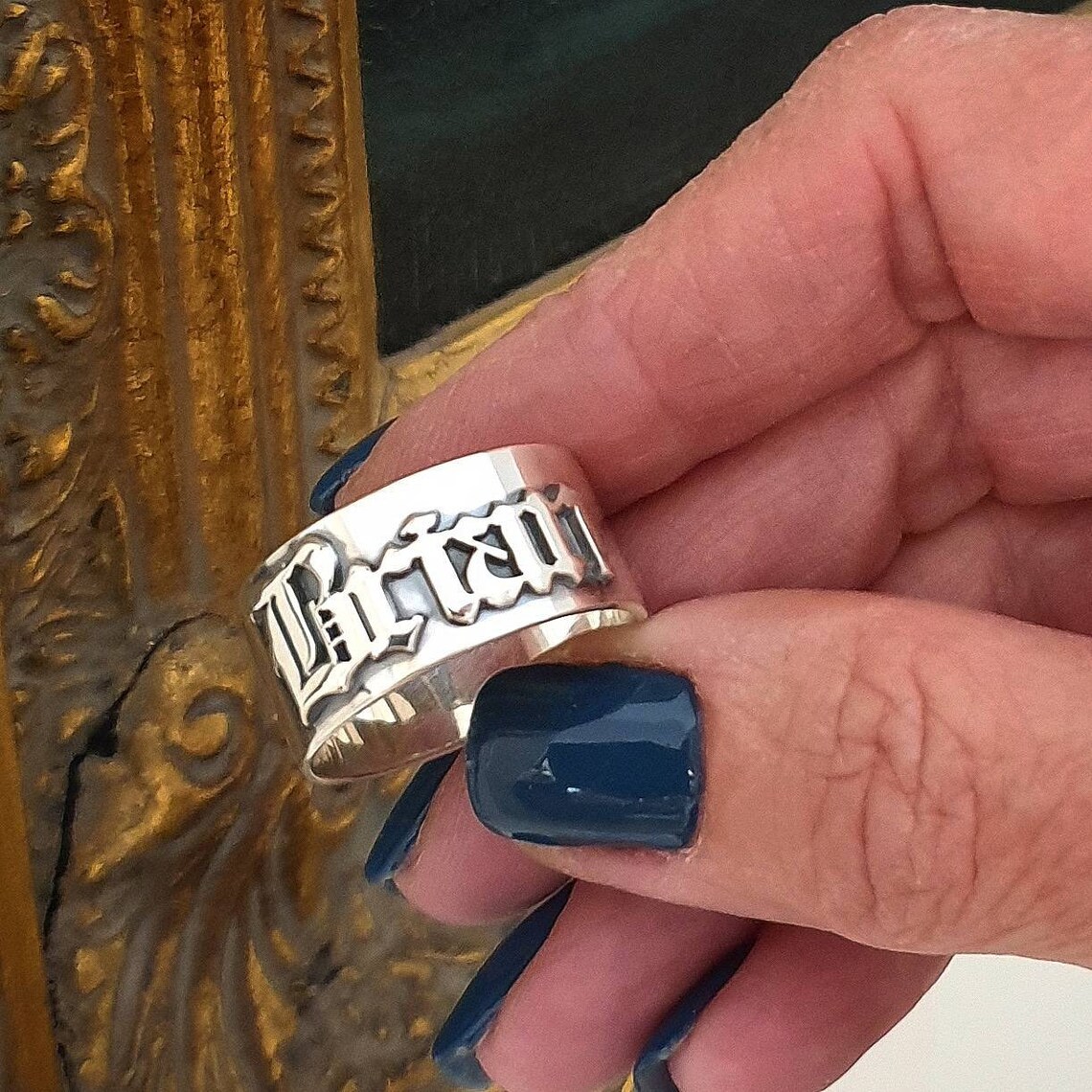 12MM Men' Gothic Rings Persona - Initial Ring Custom 리뷰 및 가격