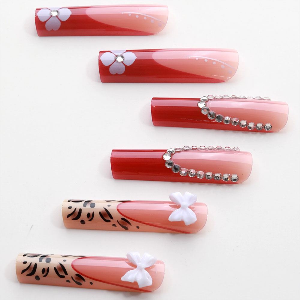 24pcs Wearable Press on Nails  - Pressed Flower Art 리뷰 및 가격
