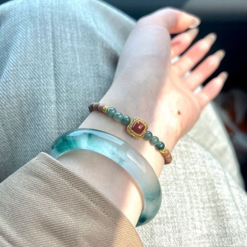 Natural jadeite bracelet ice g - Coordinates Bracelet 리뷰 및 가격