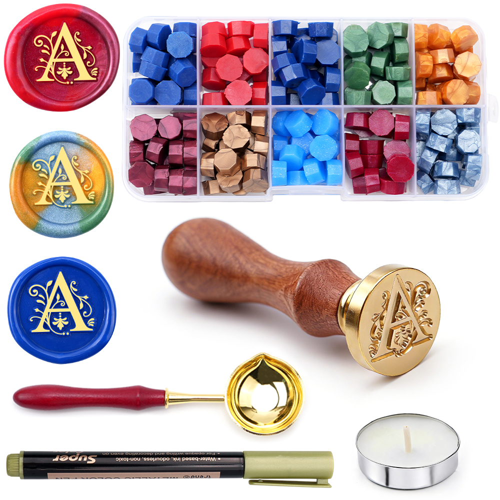 A-Z letter Wax Seal Stamp Kit  - Wax Seal Letter Kit 리뷰 및 가격