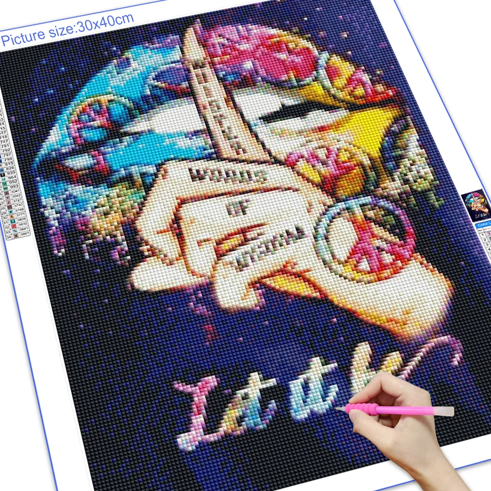 Frameless,5D DIY Square/Round  - Photo Mosaic Print 리뷰 및 가격