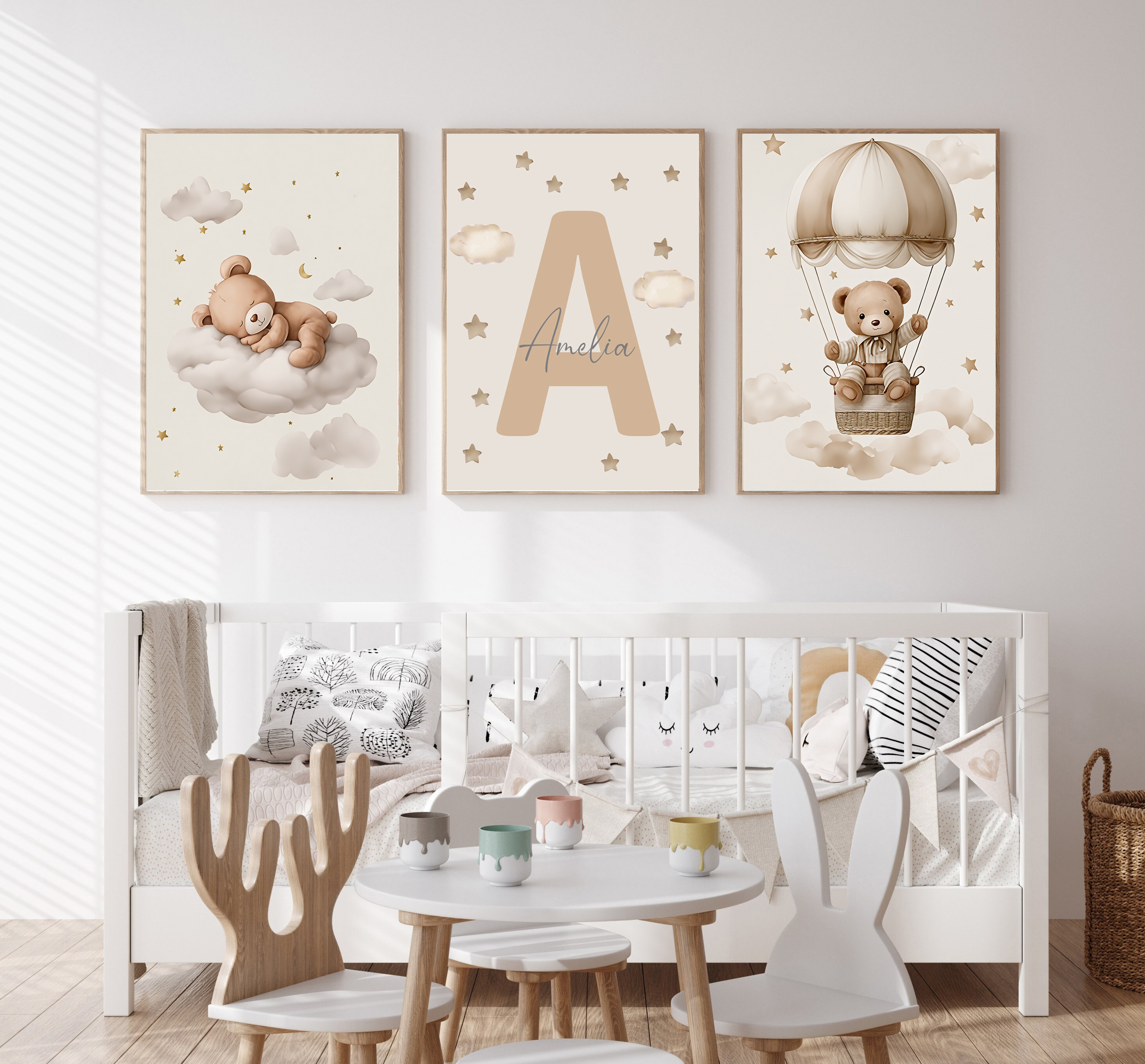 3pcs/set Bohemian Teddy Bear A - Personalized Name Box 리뷰 및 가격