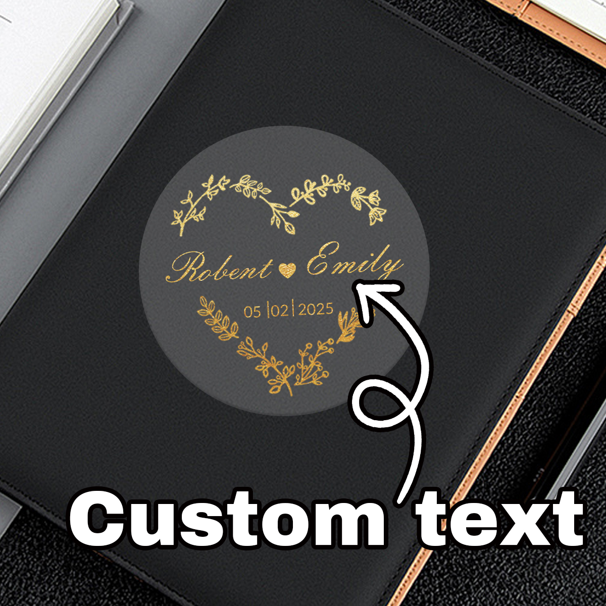 Custom gold foil wedding stick - Personalised Candle Label 리뷰 및 가격