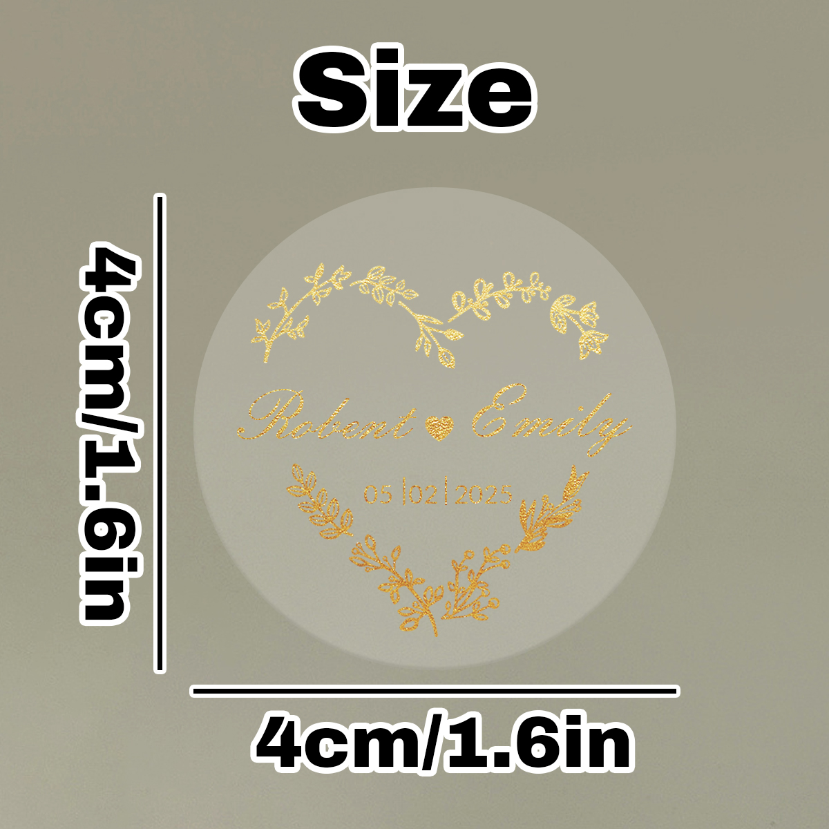 Custom gold foil wedding stick - Personalised Candle Label 리뷰 및 가격