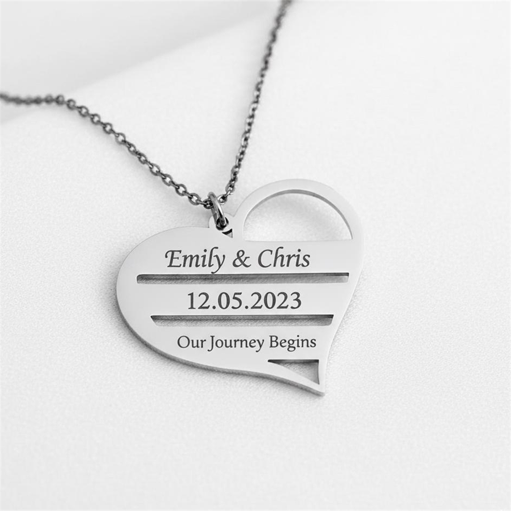 Custom Heart Necklace Stainles - Birth Flower Necklace 리뷰 및 가격